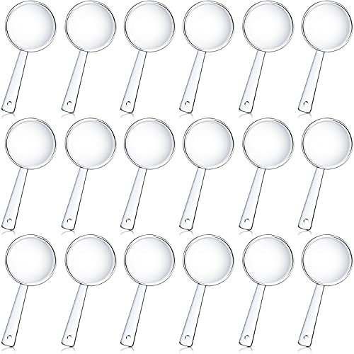 30 Stücke Mini Kunststoff Handlupe Winzige Kunststoff Lupe Tragbare Hand Linsen Lupen Glas Sets für zu Hause, Schule, Outdoor Forscher, Oberschule Jungen und Mädchen Beobachtung, Lesen