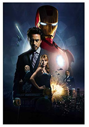 Iron Man Tony Stark Jr. Robert Downey Filmposter 24 Leinwand, Schlafzimmer, Dekoration, Sportlandschaft, Büro, Raumdekoration, Geschenk, Unrahmen: 30 x 45 cm