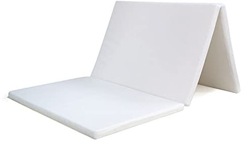 AIZYR Topper De Colchón Plegable Triple Portátil, Alfombra De Juego/Cama De Invitados/Colchoneta para Dormir con Funda Lavable para Estancia, Cama De Camping
