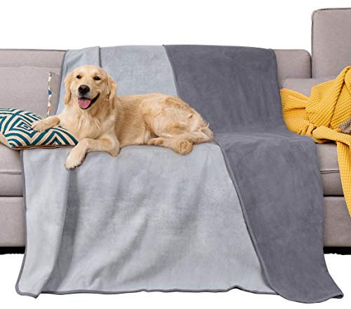 Pawsee Wasserdicht Hundedecke Katzendecken Waschbar, wasserdichte Decke für Große Hunde Sofaschutz Couch Überwurf, Flauschig Wasserdicht Liebesdecke für Schutzdecke Tagesdecke, L 203 x 152cm