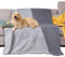 Pawsee Wasserdicht Hundedecke Katzendecken Waschbar, wasserdichte Decke für Große Hunde Sofaschutz Couch Überwurf, Flauschig Wasserdicht Liebesdecke für Schutzdecke Tagesdecke, L 203 x 152cm