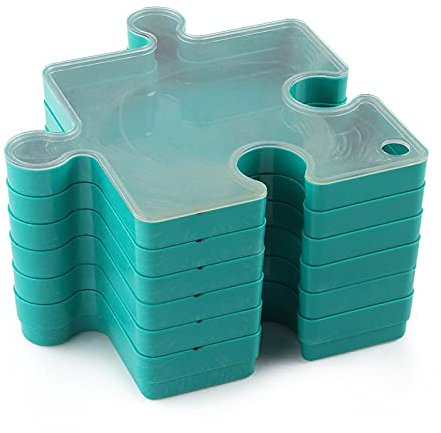 Greatideal Puzzle Sortiertabletts - Puzzle Sort Stapelbare Tabletts mit Deckel | Hochwertige Puzzle Aufbewahrungsbox | Rätsel mit Leichtigkeit organisieren und sortieren