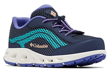 Columbia Childerns Drainmaker 4 Trekking Und Wasserschuhe für Unisex Kinder, Blau (Nocturnal x Geyser), 27 EU