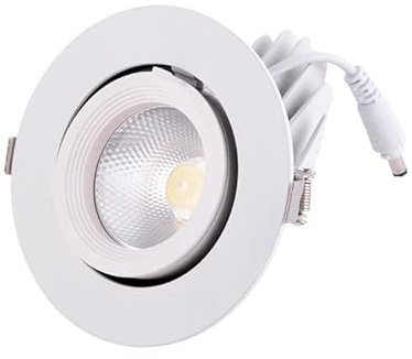 LED-Downlight-Strahler 20W 3000Lm 4000ºK Rund verstellbar 40.000H [HO-COB-C-OR-20W-W] | Greenice