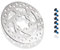VOLOHAS Bremsscheibe aus Edelstahl mit 6 Löchern Scheibenbremse Stück Rotor 120 mm, 140 mm, 160 mm für Elektroroller Bremsbeläge/Bremszubehör (120 mm)