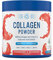 Applied Nutrition Collagen Powder - Strawberry & Raspberry Flavour - 5000mg Hydrolysed Bovine Flavoured Collagen Peptides with Vitamin C, Hyaluronic Acid & Biotin (165g - 30 Servings)