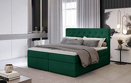 Best for Home Boxspringbett Loree Bonellfederkern inkl. Topper 140x200 Monolith 37