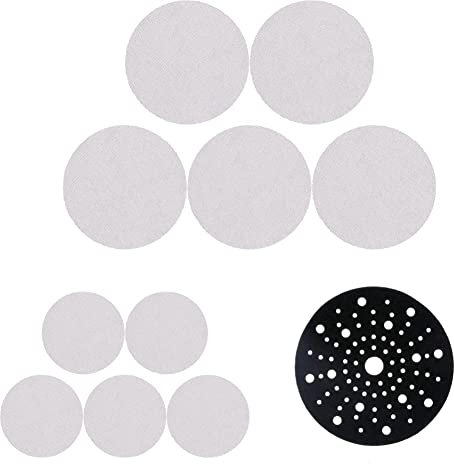 Bosch Professional 10x Expert M480 Schleifnetz (für Hartholz, Farbe auf Holz, Ø 125 mm, 5x Körnung 120, 5x Körnung 180) + 2 Stück Schleiftellerschoner (Ø 125 mm, Zubehör Exzenterschleifer)