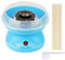 500W Zuckerwattemaschine, Mini Home DIY Süßigkeitenmaschine, 220V Zuckerwattegerät, mit 10 Zuckerwattestäbchen und 1 Dosierlöffel (25x25x16 cm, Blau)