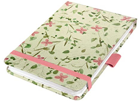 SIGEL JN340 Notizblock A6+, dotted, Jolie Bloom Rose, Hardcover, 79 Blatt, aus nachhaltigem Papier