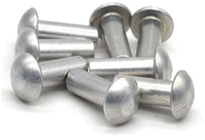 20 STÜCKE 6 mm runde Aluminium-Vollniete M6 * 8/10/12/16/20 Aluminiumlegierung Aluminium-Selbststeckniete-m6X16