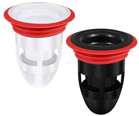 FAVOMOTO Geruchsverschluss Dusche: Geruchsverschluss - 2pcs Silikon Waschbeckenstopfen,Bodenablauf,Abflusssieb,Waschbecken Filter,Haarfänger Abflusssieb Dusche