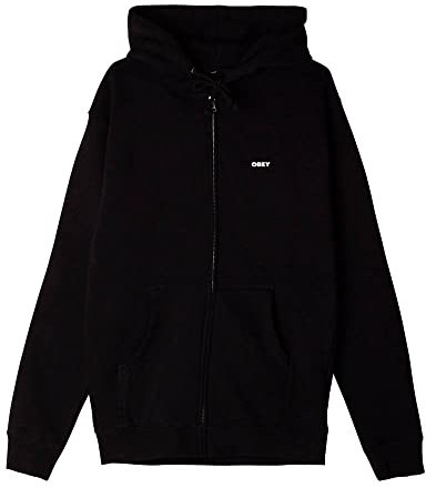 Obey Bold Zip Hood Sweatjacke Herren schwarz XL