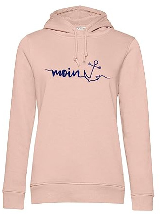 tomBrook Damen Hoodie mit Moin-Anker-Print - Weicher Kapuzenpullover mit seitlichen Eingrifftaschen