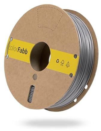 colorFabb Lw-pla Graues Silber 3D-Druckerfilament, 1,75mm Durchmesser, 750g Spule, Leichtes Material, Ideal für RC-Flugzeuge, Matte Oberfläche