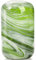 Goaste Grüne Glas-Blumenvase, 20,3 cm, dekorative Premium-Glasflasche, ästhetische Zylinderknospenvase, moderne mundgeblasene Vase mit Wolkenmuster für Tafelaufsätze, Hochzeit, Esstisch, Arrangement