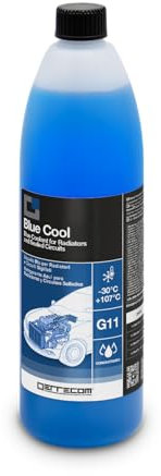 ERRECOM Blue Cool, Liquido Radiatore Blu Concentrato, antigelo G11 con Pacchetto inibitore Nap Free, 1 Litro