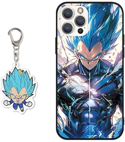 PBNDJVG Handyhülle für iPhone 7/iPhone 8/iPhone SE 2022/2020 Hülle 4.7 Zoll, Anime Dragonball Super Z DBZ Son Goku Mit Schlüsselbund Muster Design Manga Case Cartoons Schutzhülle TPU Silikon Charmant