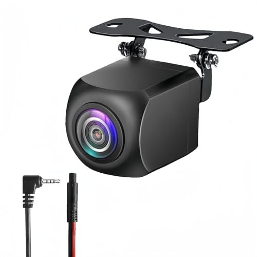Epronic AHD 1080P 4 Pin Car Reverse Camera for Portable Carplay Car Stereo Waterproof Rearview Camera 6M Night Vision Backup Camera Support Mirror Image 4 Pin to 2.5mm Male Plug