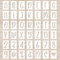 Schablone Buchstaben 42 Stück 5cm Schablonen Buchstaben Basteln Zahl Buchstabe Symbol Schablone Wiederverwendbar Schablonen Malen für Wand Inkjet Malerei Holzschild Wandkunst DIY