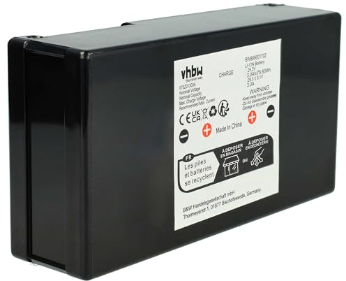 vhbw Akku kompatibel mit Wiper Runner X-C1 | 162386 Rasenroboter (3000mAh 25,2V Li-Ion)