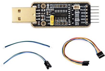 Waveshare USB to UART Debugger Module for Raspberry Pi 5, Type-A Port, Onboard UART Connector, High Baud Rate Transmission, Multi Connection Methods, Multi System Support