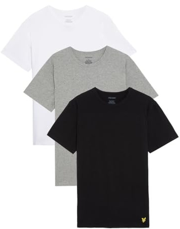 Lyle & Scott Herren 3er Pack T-Shirts – 100% Baumwolle | Basic Design und Premium Qualität | XS-XXL