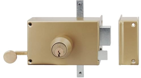 Serrure 3 points en applique MX4500 5 goupilles 5G verticale tirage gauche cylindre de 45mm - HERACLES - MX-4510-5G-2