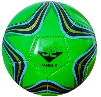 susiodeu PU Fußball in Fußballgröße mit hervorragender Elastizität, VERBESSERTES FUSSGEFÜHL beim Training, hohe ZUVERLÄSSIGE LUFTHALTUNG, Grün