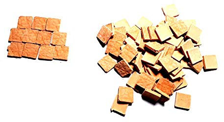 BLUSUPERSHOP 20 QUAD. PIASTRELLE QUADRATE 10MM terracotta PER PASTORI PRESEPE LEGGI BENE LA MISURA E QUANTITA' DEL PRODOTTO q10mm