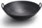 KRODEAIR Wok Chinois Authentique, poêle à Frire, Grand Wok Profond en Fonte avec Deux poignées intégrées, sauteuse de Grande capacité,50CM