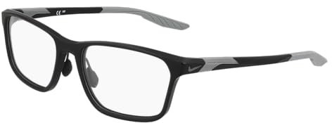 NIKE Brille Größe 56 mm Matte Schwarz, Eye SIZE: 56 BRIDGE: 18 Horizontal MEASUREMENT: 56 Vertical MEASUREMENT: 37
