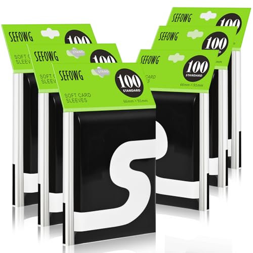 600ct Card Sleeves, Clear Penny Sleeves for Trading Cards, Sports Card Sleeve, Baseball Card Sleeve, Ultra Soft Plastic Card Protector Sleeve for Football, MTG, PKM, Game, Standard Cards