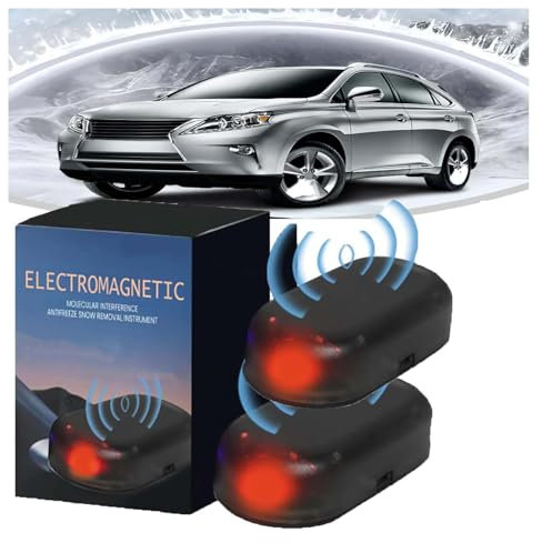 Elektromagnetische Welle Frostschutz- und Schneeräumungsgerät, Frostschutz-Elektromagnetisches Auto-Schneeräumgerät, Frostschutz-Schnee-Entfernungsgerät, tragbare Autoheizung (2 Stück)