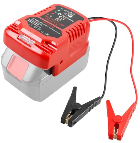 Adaptateur de démarrage de Batterie Externe pour Batterie Einhell 18V, démarreur de Batterie Portable, Chargeur Rapide pour Voitures, Adaptateur Booster de Batterie 12V