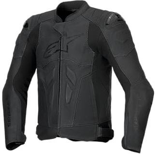 Alpinestars Dusk Airflow geperforeerde motorfiets lederen jas, schwarz, 54