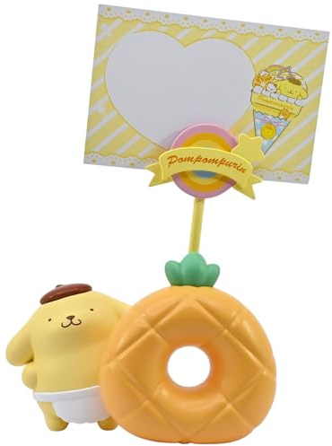 Hello Kitty And Friends Yume Sanrio Pompompurin Party Time Memoständer - Entzückender Donut-Themen-Memohalter | Sanrio Geschenke & niedliches Schreibtischzubehör