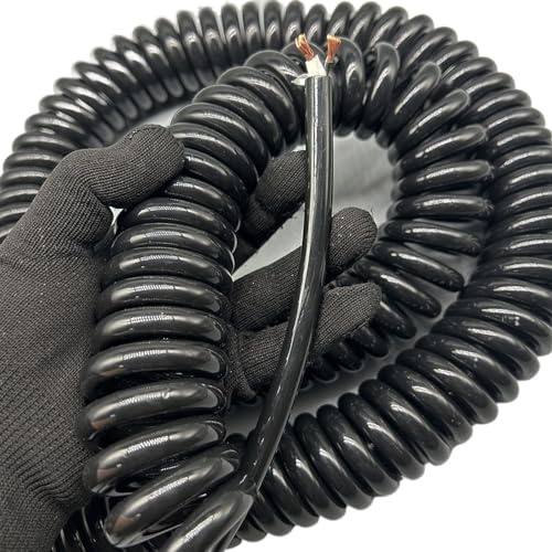 Spiral-Elektrokabel, 2-adrig, 2,5 mm², mehrere Größen(Stretch 5 Meter)