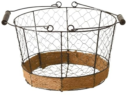 Bosiyrggrl Fruit and Vegetable Basket Woven Sundries and Snacks Storage Basket Storage Basket Vintage Bread Storage Basket L