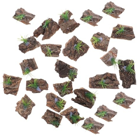 LOORGVEL Lot de 30 Pièces Décor Naturel en Écorce de Liège 55 X 52 CM pour Terrarium Reptiles Cachettes et Fond D’Aquarium Résistantes Accessoires Sûrs et Faciles à Entretenir