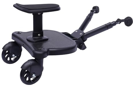 Planche de buggy universelle avec siège, marchepied pour enfant de 3 à 7 ans - Charge maximale : 55 kg
