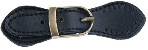 IPOTCH Taschenverschluss Lederriemen mit Schnalle für Taschenherstellung - Schwarz