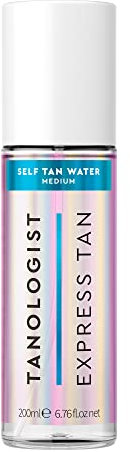 Tanologist agua autobronceadora mediana (200 ml) Agua autobronceadora hidratante Ingredientes dermatológicamente aprobados, limpios y veganos