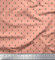 Soimoi Orange Georgette Viskose Stoff geometrisch Hemdenstoff Stoff Meterware 42 Zoll breit