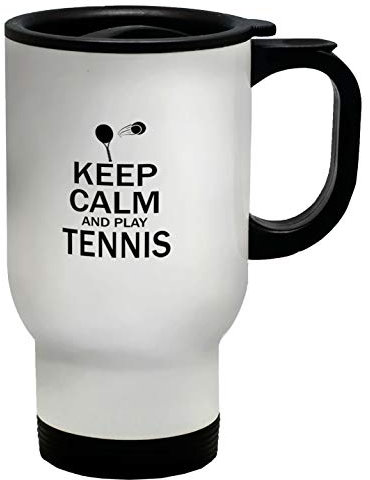 Shopagift Keep Calm and Play Tennis Travel Mug Cup