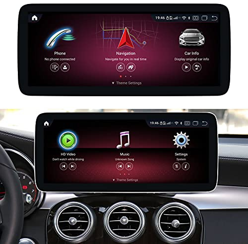 Android 12.3 Pulgadas actualización de Pantalla Autoradio estéreo Reproductor Multimedia Sistema para Mercedes Benz C GLC C180 C200 C220 C250 C300 C320 C350 C63 (AMG) 2014-2018 W205