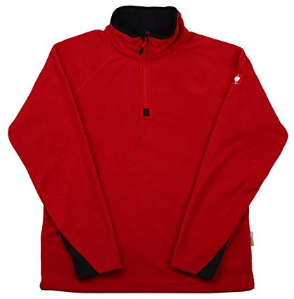 Engelbert Strauss Herren Fleecepullover Troyer dryplexx Micro, Farbe:rot, Größe:2XL