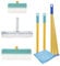Aquablade® A The ORIGINAL AquaBLADE Silikon Wischer mit Tank | Fensterreinigungsset | Profi Qualität | Komplettset