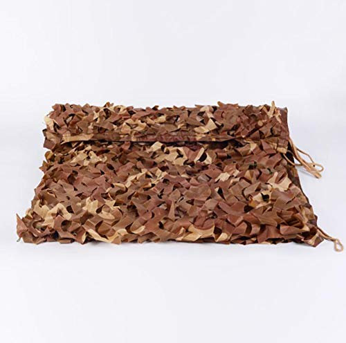 Terrasse Écran Solaire Pergola Tentes Renforcé Camo Filets Désert Carport Plante Auvents Solaire Toile Net pour Chasse, Ombrage,Camouflage Décoration,Parasol -Camouflage de désert 6x8m(20x26ft)