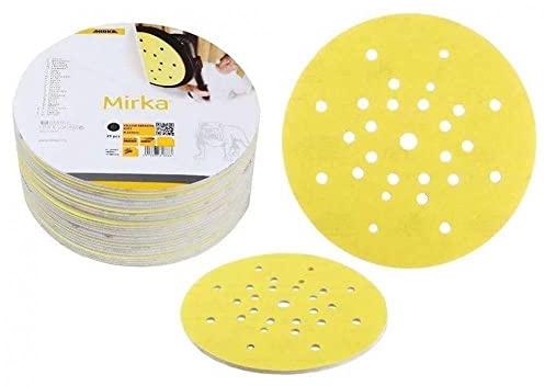 MIRKA Scheiben Yellow Soft Ø 225 mm P80 27-fach gelocht Klett (25 St)